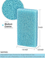 Maryton Disposable Foot Scrubber Pumice Pads, Pedicure Pumice Stone Dead Skin - Image 6