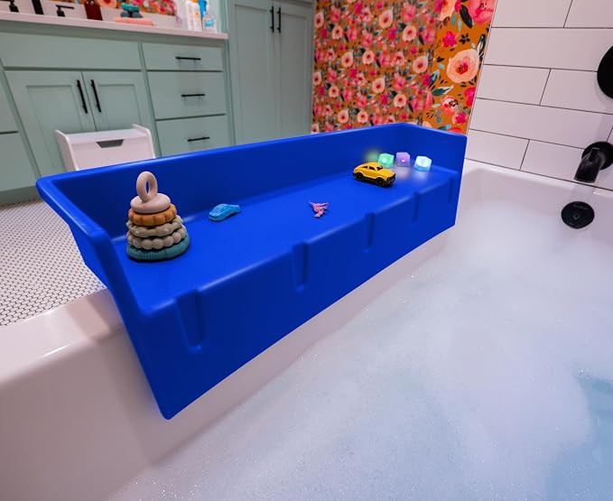 Tub Topper® Bathtub Splash Guard & Bath Shelf by TubTopper