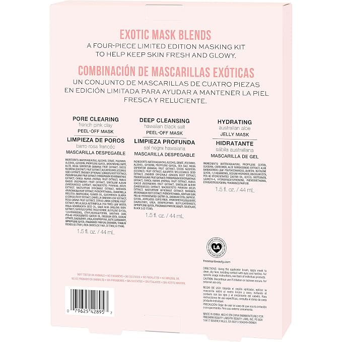 Freeman Exotic Blends Facial Mask 4 Piece Set, Peel-Off & Jelly Masks, - Image 22