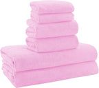 MOONQUEEN Ultra Soft Microfiber Coral Velvet Towel Set by MOONQUEEN