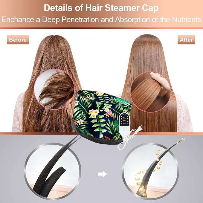 Heat Cap for Deep Conditioning, Ingeware Thermal Cap for Hair Steamer Cap for - Image 2