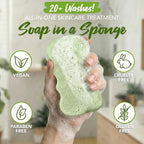 Spongeables Body Wash in a 20+ Wash Sponge, Cool Cucumber - Image 3