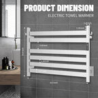 K&KALONZO Towel Warmer for Bathroom, Wall-Mounted 6-Bar Heated Towel Rack - Image 6