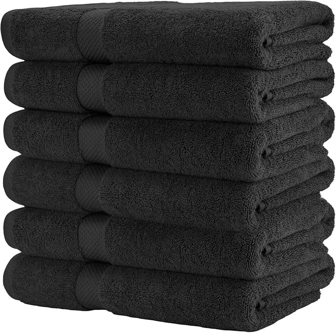 HERCULEAN Premium Bath Towels 24 x 48 Pack of 6 | Quick Dry and Highly - Image 8