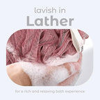 MainBasics Bath Shower Loofah Sponge Pouf Body Scrubber Exfoliator Body Wash - Image 4