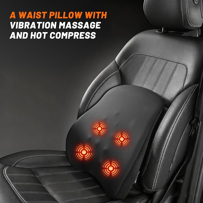 lumbar support pillow for office chair lumbar support pillow for car Heated - Image 2