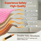 King Size Heating Pad for Back Pain 32"x24" Extra Large Electric Heating Pad - Image 5