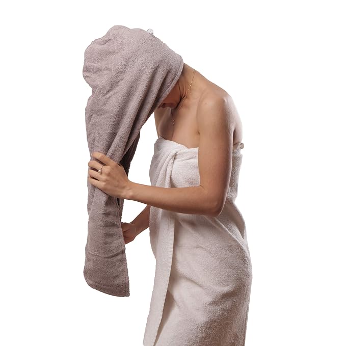 Extra Large Waffle Cotton Hair Towel Wrap by Aspen5
