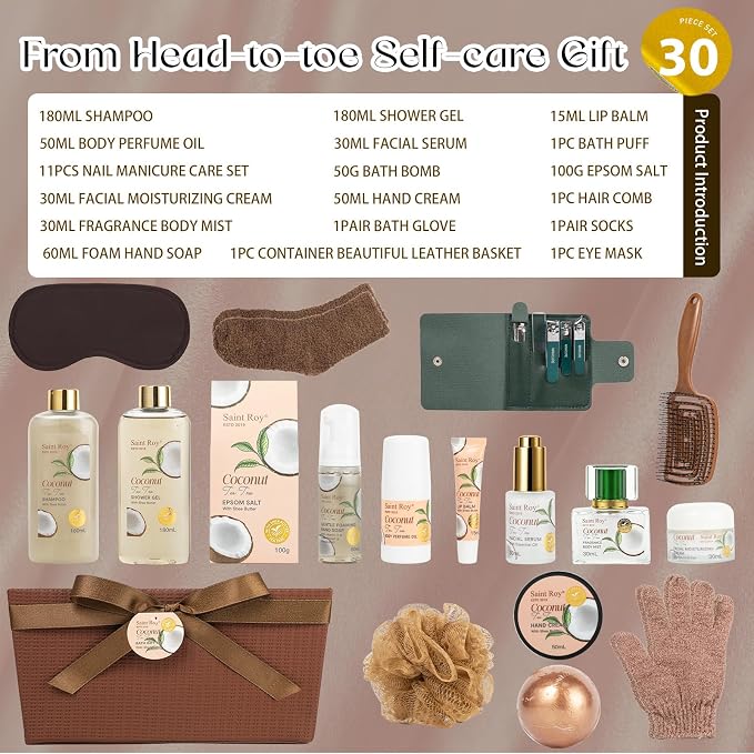 30 Pcs Bath and Body Gift Basket Set - Image 2