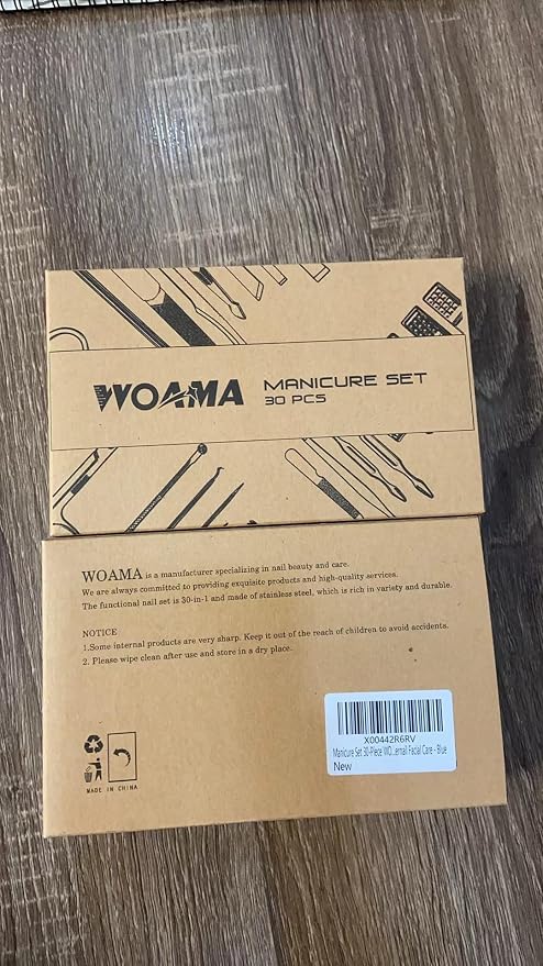 Manicure Set 30-Piece WOAMA Nail Clippers Pedicure Kit Manicure Kit - Image 9