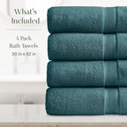 Springtree Home Luxury Viscose from Bamboo Bath Towel Set of 4 | 35% Viscose - Image 2