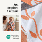 Modern Threads Natural Vine 6-Piece 100% Cotton Towel Set – Yarn Dyed Jacquard - Image 4