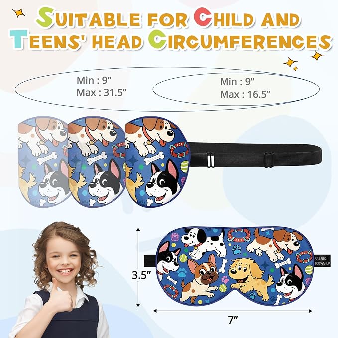 Silk Kids Sleep Mask: 100% Mulberry Silk Eye Mask, Sleeping Masks - Image 6