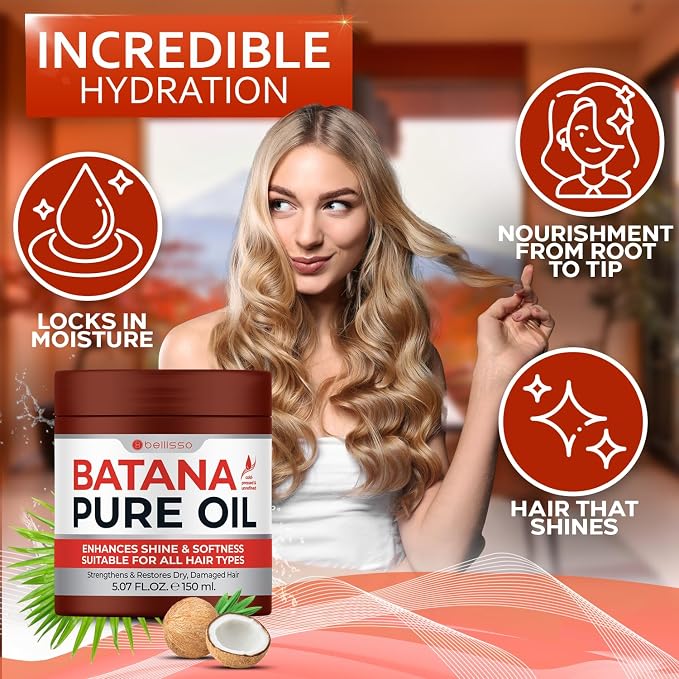 Batana Oil - Pure, Unrefined and Cold Pressed - Volumizing Hair Treatment - Image 4
