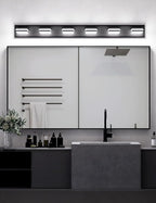 VOLISUN Modern Bathroom Vanity Light Fixtures, Matte Black LED Bathroom - Image 2