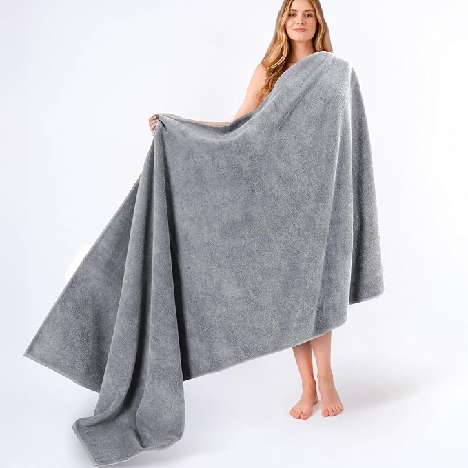 American Soft Linen 100% Cotton 600 GSM Turkish 40x80 Oversized Bath Towel Sheet by AmericanSoftLinen