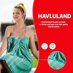 HAVLULAND Turkish Beach Towels, Oversized 40"x72" Turkish Bath Towel, Highly - Image 2