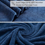 Ycosy Navy Bath Towels Set 35x70 Inches - Image 7