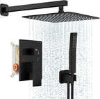 FPXRNG Black Shower Faucet Set, Rainfall Shower System by FPXRNG