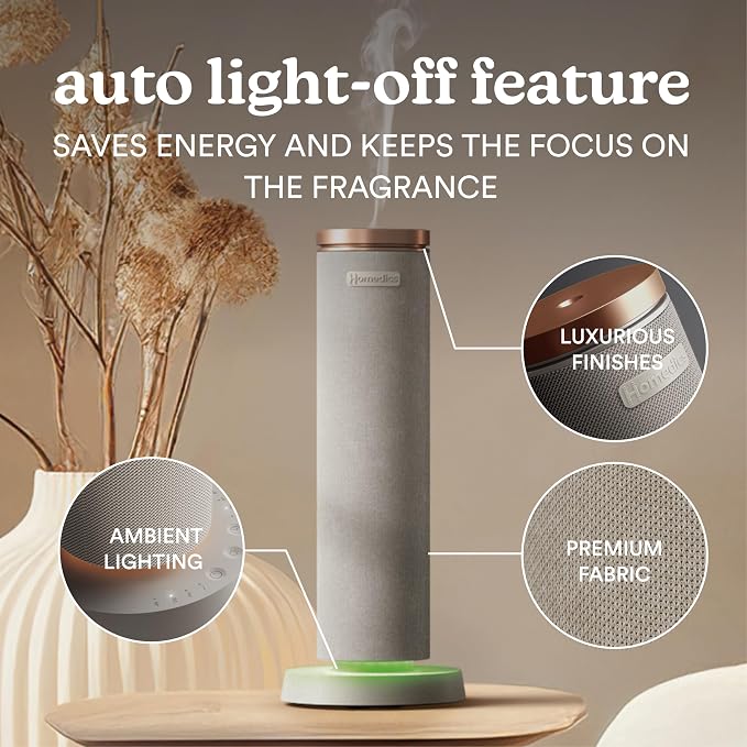 Homedics SereneScent Waterless Essential Oil Diffuser, Cordless Rechargeable - Image 3
