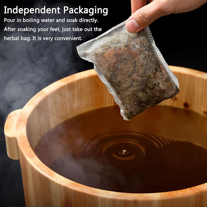 30 Pcs Body Herbal Detox Foot Soak To Remove Toxins, Lymphatic Drainage Ginger - Image 5