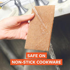 Full Circle Neat Nut, Walnut Scour Pads – Pack of 8 – Powerful, Non-Scratch - Image 4
