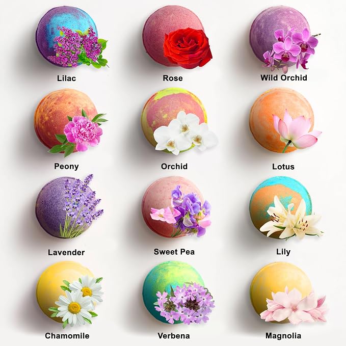 Aqua Elegante Flower Bath Bombs Gift Set - Image 4