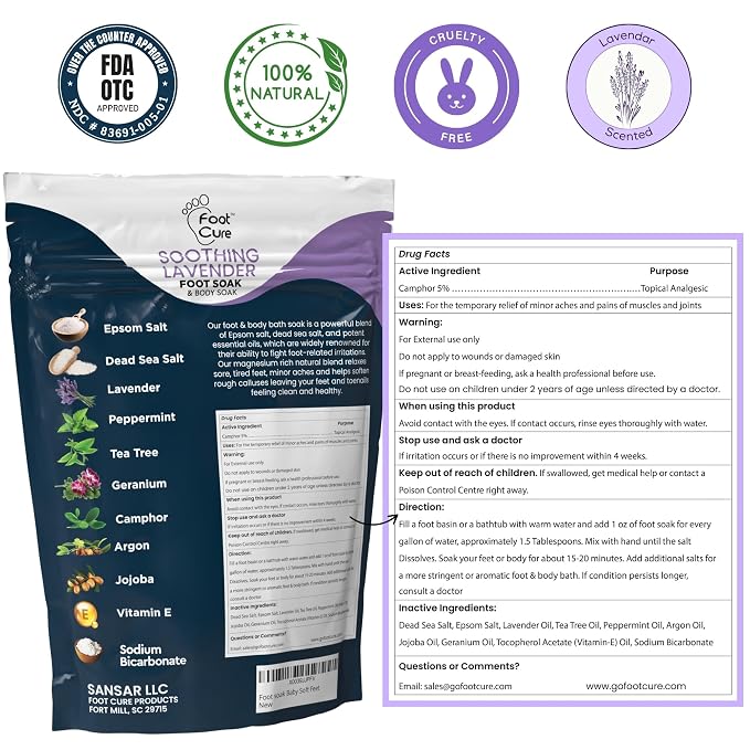 FOOT CURE Soothing Lavender Foot Spa - Image 2