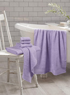 GLAMBURG 100% Cotton Ultra Soft 6 Pack Towel Set, Contains 2 Bath Towels 28x55 - Image 3