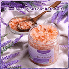 Himalayan Pink Foot Soak Salt Tea Tree Oil Foot Soak Kit, Lavender - Image 2