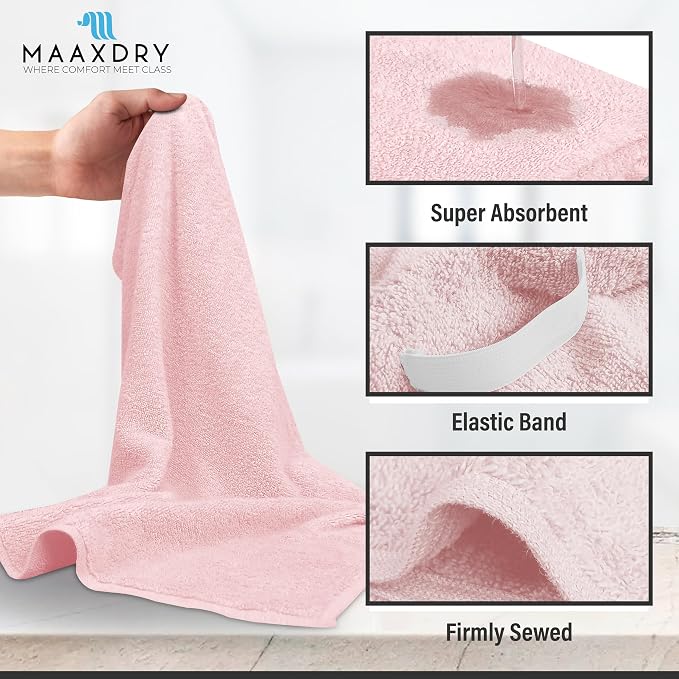 100% Cotton Large Hair Towel Wrap - Image 4