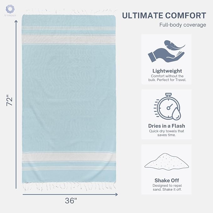 Cotton Turkish Beach Towel - Image 8