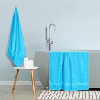 GLAMBURG Premium Cotton Oversized 2 Pack Bath Sheet 35x70-100% Pure Cotton - Image 4