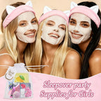 KYDA 78PCS SPA Party Supplies, Face Mask, Hand Cream, Lip Balm, Under Eye - Image 4