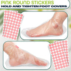 200 Pcs Plastic Foot Covers for Feet – 13 US Leak-Proof, Ribbed Anti-Slip Design - Image 6