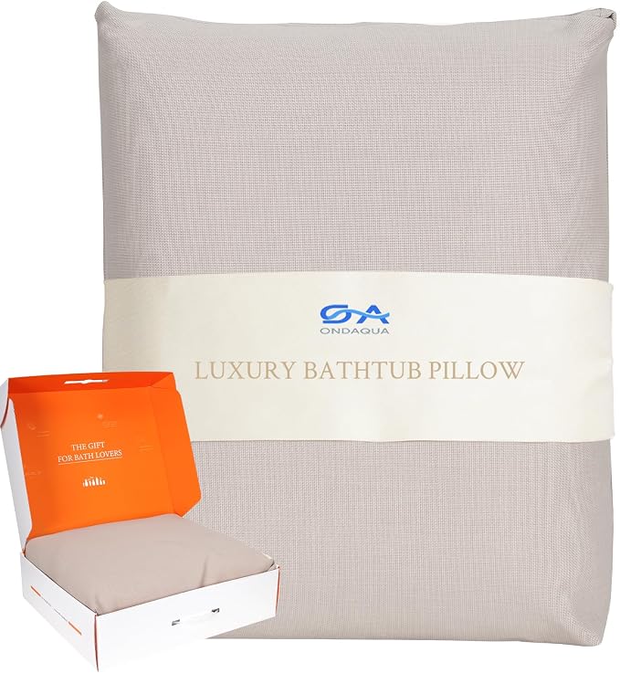 Luxury Bathtub Pillow, Gift for Christmas Birthday Mother's Day, Skin-Friendly by ONDAQUA