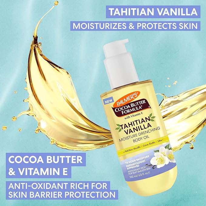 Palmer's Cocoa Butter Formula Body Oil, Moisture Drenching Tahitian Vanilla - Image 5