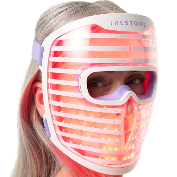iRestore LED Face Mask for Youthful Skin, Fine Lines, Dark Spots by iRESTORE