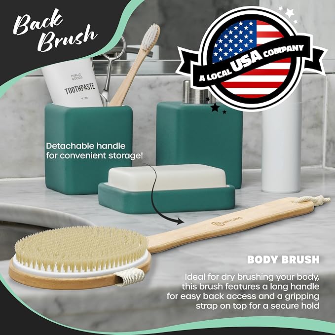 Nevlers Natural Boar Bristle Dry Brush - Image 3