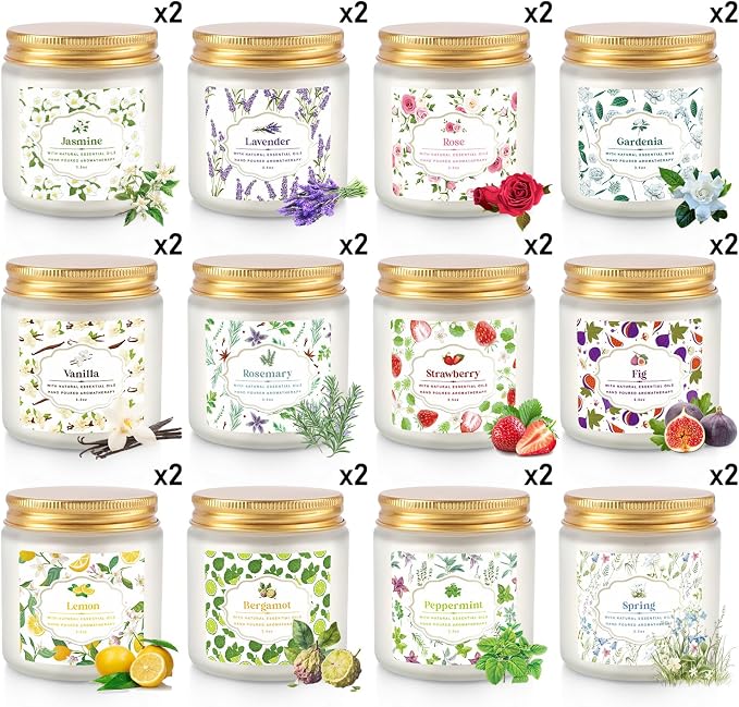Scented Candle Set 24 Pack, Candle - Image 3