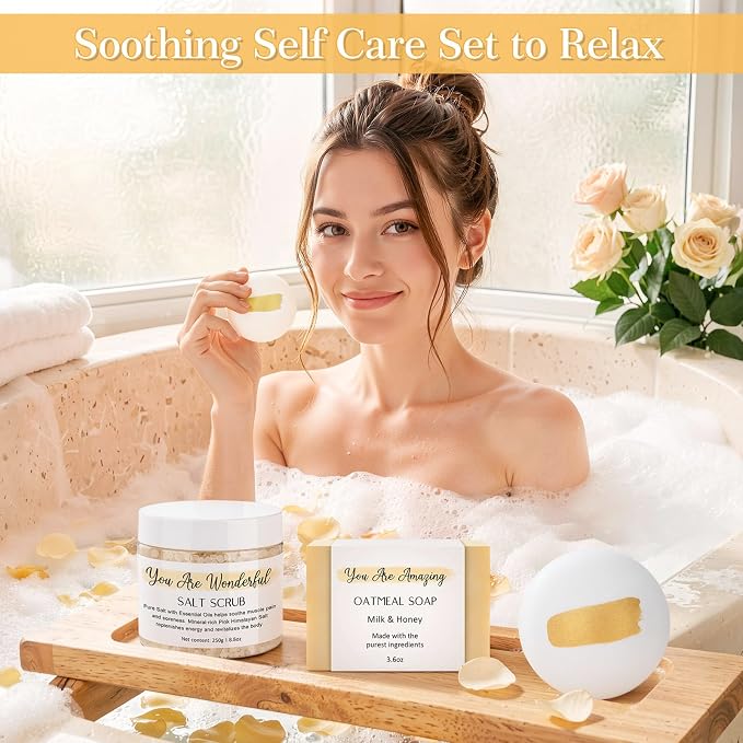 Self Care Gifts for Women Relaxation Spa Gift for Women Luxury Relaxing Spa Kit - Image 4