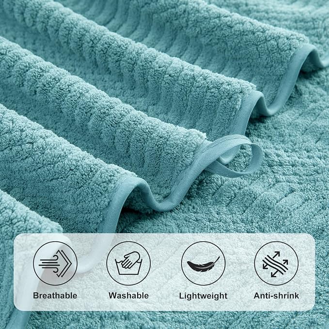 Ycosy 4 Pack Extra Large Microfiber Bath Towels Set, 35x70 inches, Less Lint - Image 9