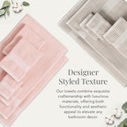 NY Loft 100% Cotton Towel Set 6 Piece Towel Set | Super Soft & Absorbent - Image 5