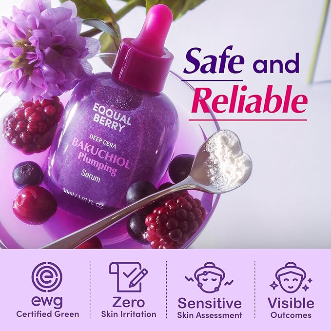 EQQUALBERRY Bakuchiol Plumping Face Serum - Image 6