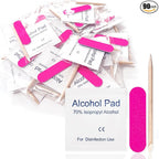 Qsnidy 30 Pack Disposable Manicure Kit Individually Packed 3-Piece Mini Press by Qsnidy