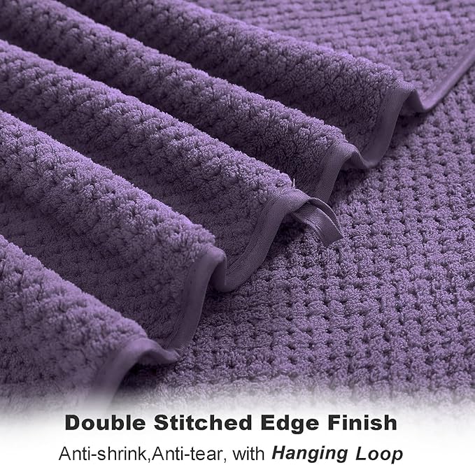 8-Piece Bath Towel Set, 2 Extra Large Bath Towel Sheets, 2 Hand Towels and 4 - Image 3