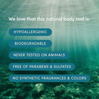 LATHER - Natural Sea Wool Sponge, 5-6" - Organic Exfoliating Body Scrubber - - Image 6