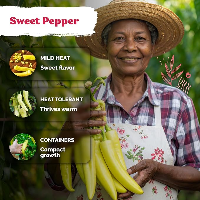 KVITER 100 Sweet Banana Pepper Seeds - Image 4