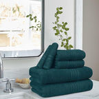 BOUTIQUO 6 Pack Cotton Towel Set, Contains 2 Bath Towels 28x55 inch, 2 Hand - Image 3
