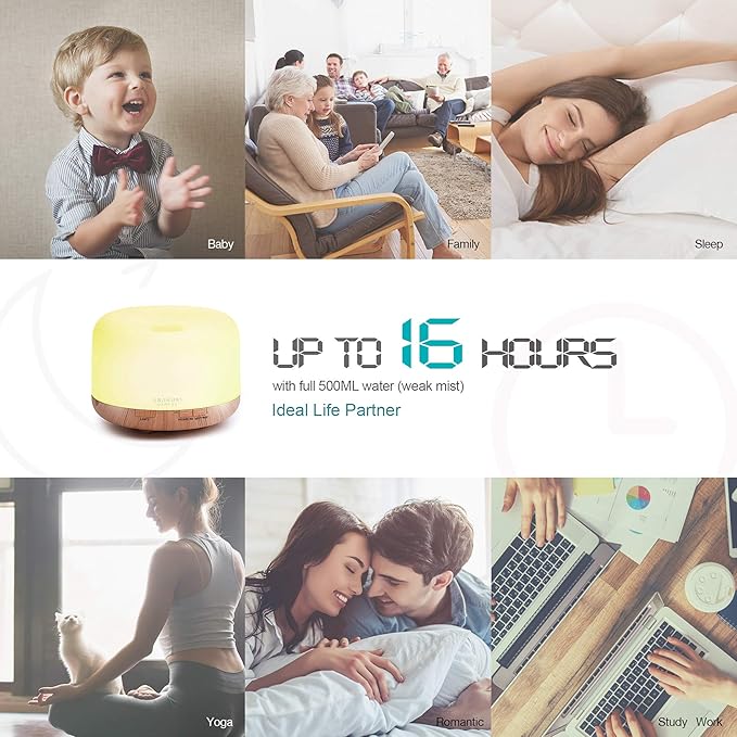 ASAKUKI Smart Wi-Fi Essential Oil Diffuser, App and Voice Control Compatible - Image 6
